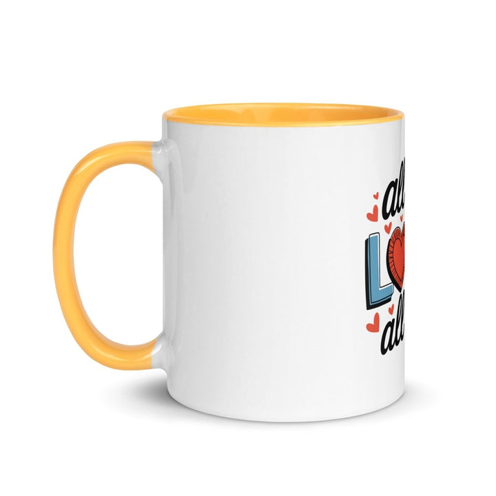 All of Me Loves Colorful Print Mug - Orange - 11 oz - ArtyKoala