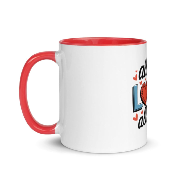 All of Me Loves Colorful Print Mug - Yellow - 11 oz - ArtyKoala