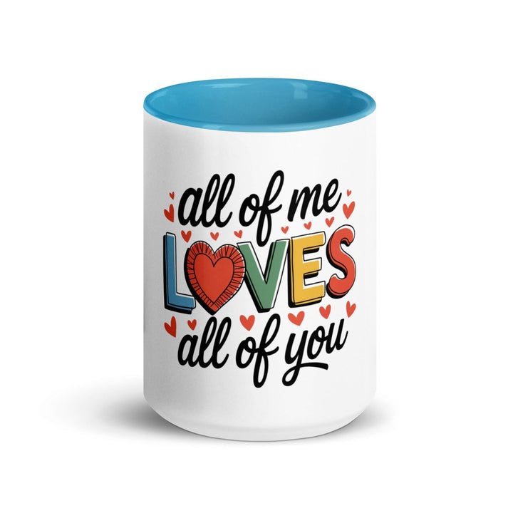 All of Me Loves Colorful Print Mug - Black - 15 oz - ArtyKoala