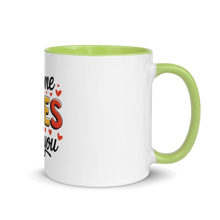 All of Me Loves Colorful Print Mug - Green - 11 oz - ArtyKoala