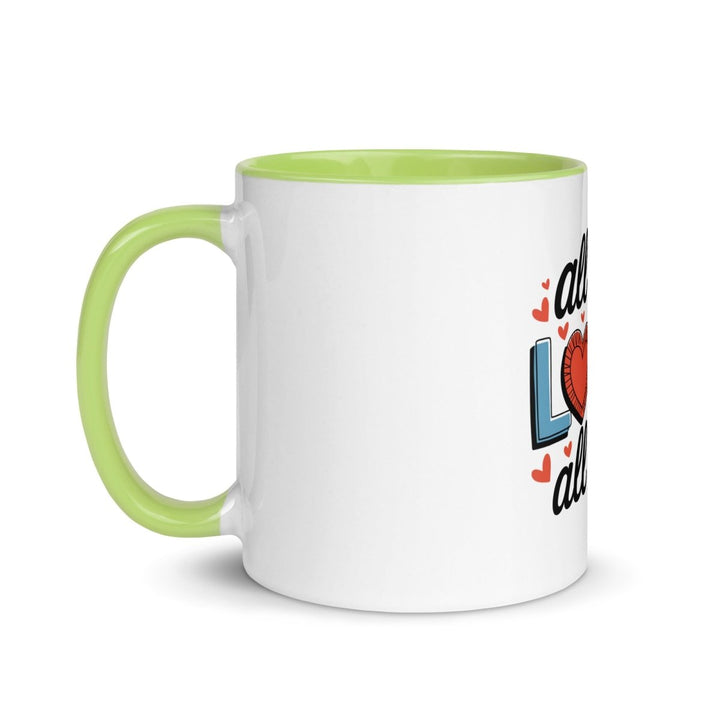All of Me Loves Colorful Print Mug - Dark green - 11 oz - ArtyKoala