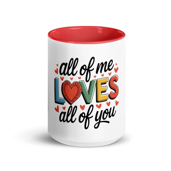 All of Me Loves Colorful Print Mug - Blue - 15 oz - ArtyKoala