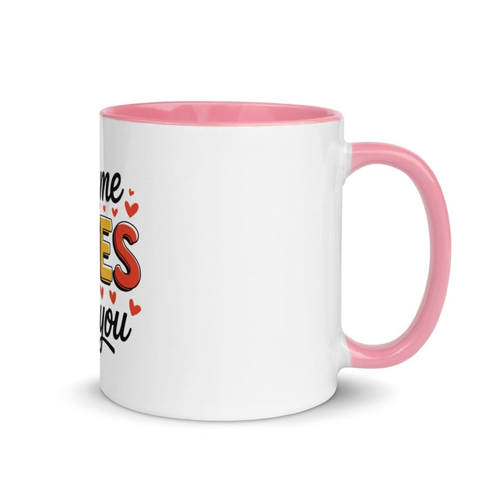 All of Me Loves Colorful Print Mug - Pink - 11 oz - ArtyKoala