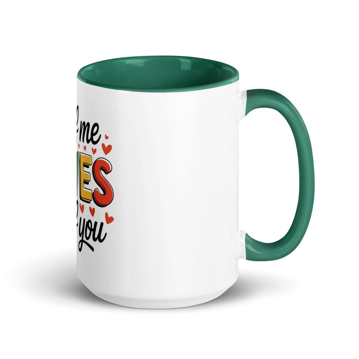 All of Me Loves Colorful Print Mug - Dark green - 15 oz - ArtyKoala