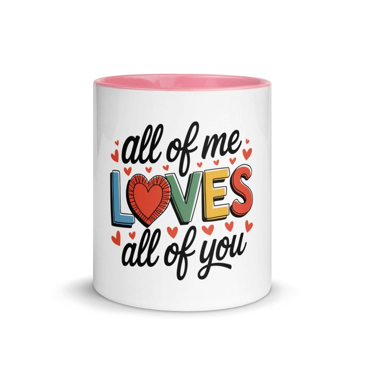 All of Me Loves Colorful Print Mug - Black - 11 oz - ArtyKoala