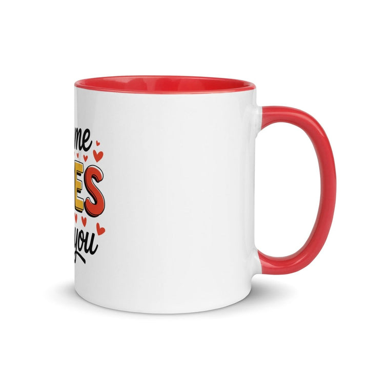 All of Me Loves Colorful Print Mug - Red - 11 oz - ArtyKoala