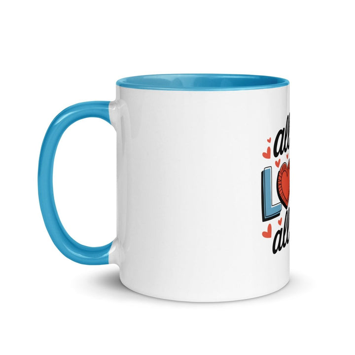 All of Me Loves Colorful Print Mug - Red - 11 oz - ArtyKoala
