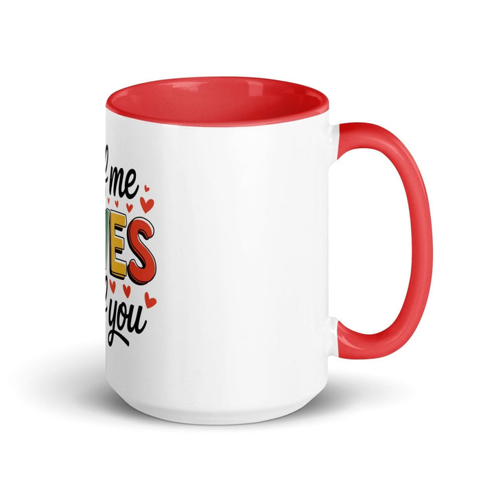 All of Me Loves Colorful Print Mug - Red - 15 oz - ArtyKoala