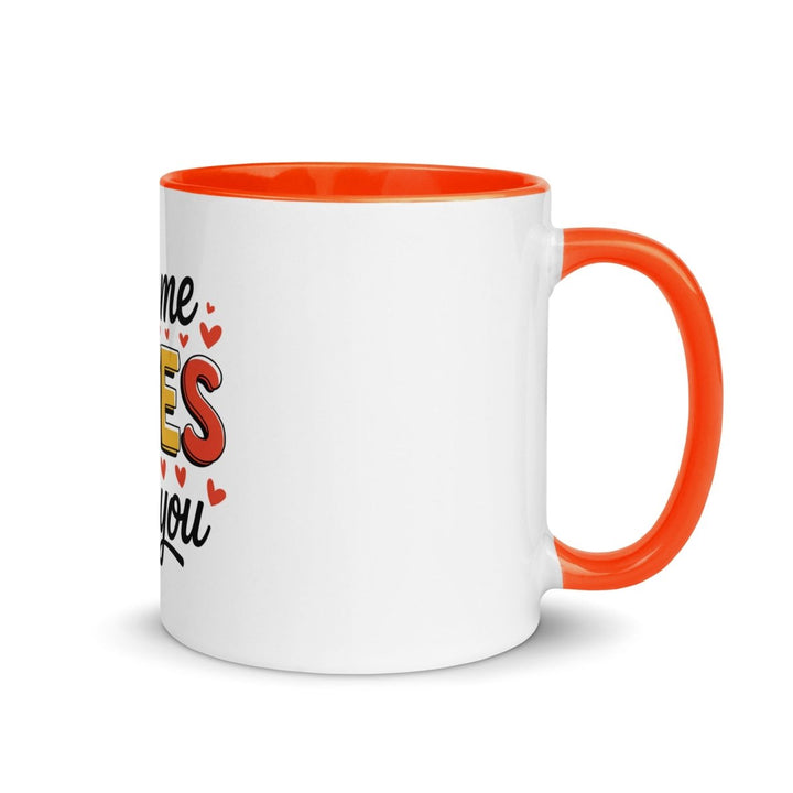 All of Me Loves Colorful Print Mug - Orange - 11 oz - ArtyKoala