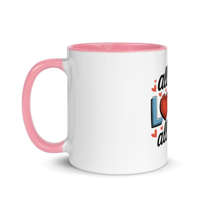 All of Me Loves Colorful Print Mug - Black - 11 oz - ArtyKoala