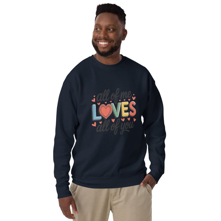 All of Me Loves Graphic Sweatshirt - Bone - S - ArtyKoala