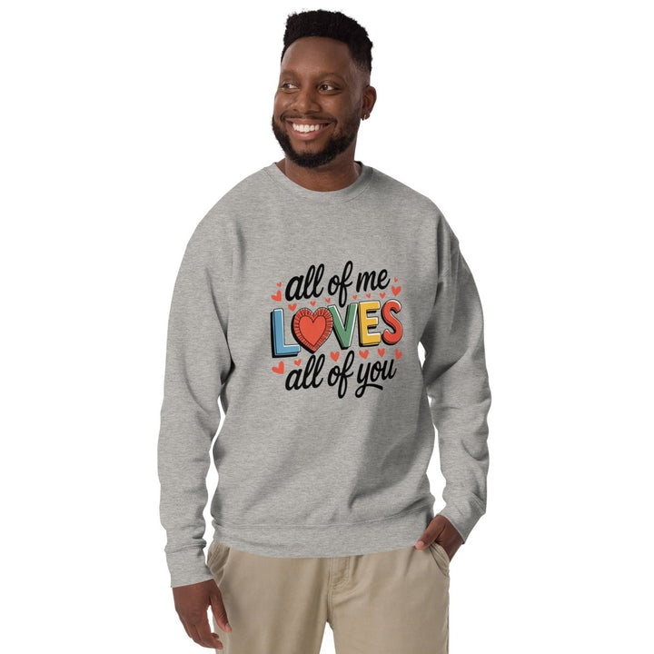All of Me Loves Graphic Sweatshirt - Black - S - ArtyKoala
