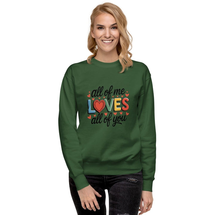 All of Me Loves Graphic Sweatshirt - Black - S - ArtyKoala
