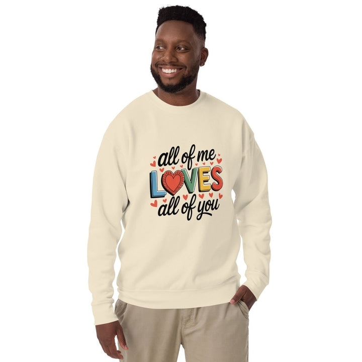 All of Me Loves Graphic Sweatshirt - Black - S - ArtyKoala