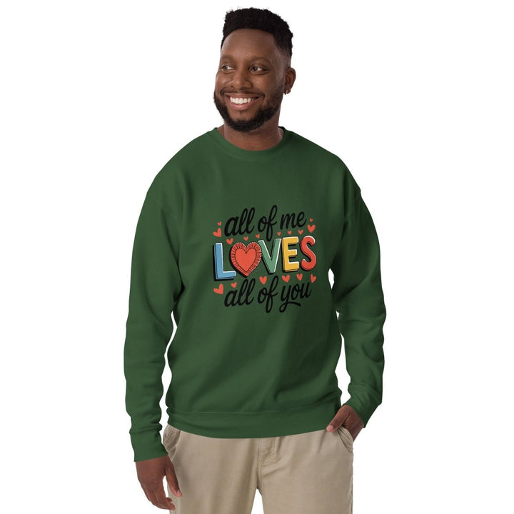 All of Me Loves Graphic Sweatshirt - Black - S - ArtyKoala