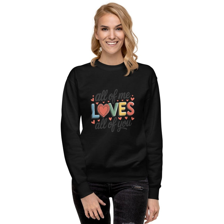 All of Me Loves Graphic Sweatshirt - Bone - S - ArtyKoala