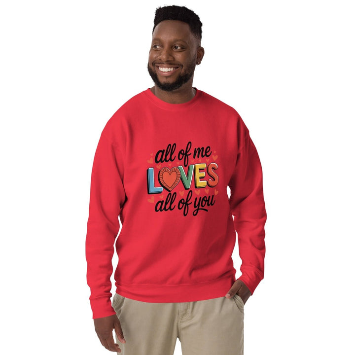 All of Me Loves Graphic Sweatshirt - Black - S - ArtyKoala