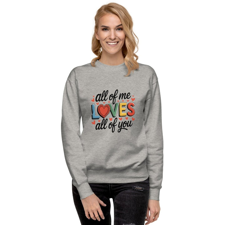 All of Me Loves Graphic Sweatshirt - Black - S - ArtyKoala