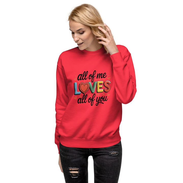 All of Me Loves Graphic Sweatshirt - Black - S - ArtyKoala