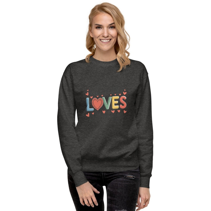 All of Me Loves Graphic Sweatshirt - Bone - S - ArtyKoala