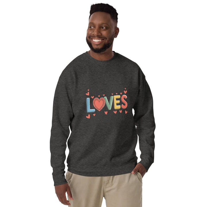 All of Me Loves Graphic Sweatshirt - Bone - S - ArtyKoala