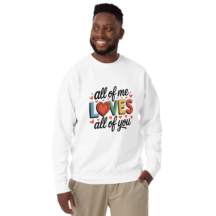 All of Me Loves Graphic Sweatshirt - Black - S - ArtyKoala