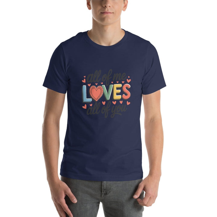 All of Me Loves Graphic Tee - Navy - XS - ArtyKoala