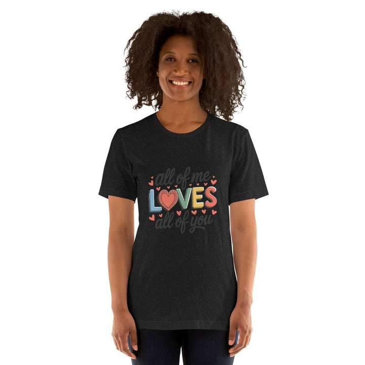 All of Me Loves Graphic Tee - Pink - S - ArtyKoala