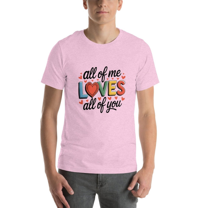All of Me Loves Graphic Tee - Heather Prism Lilac - XS - ArtyKoala