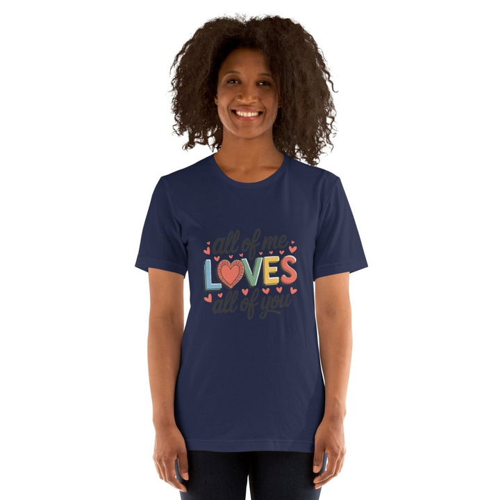 All of Me Loves Graphic Tee - Pink - S - ArtyKoala