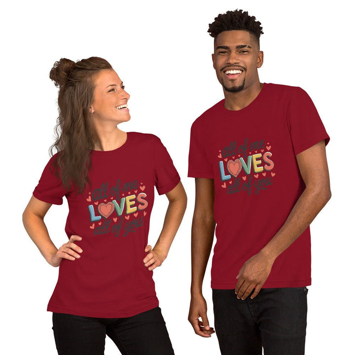 All of Me Loves Graphic Tee - Pink - S - ArtyKoala