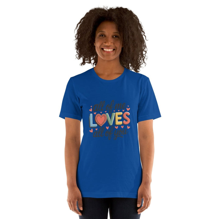 All of Me Loves Graphic Tee - Pink - S - ArtyKoala
