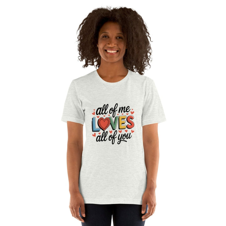 All of Me Loves Graphic Tee - Black Heather - XS - ArtyKoala