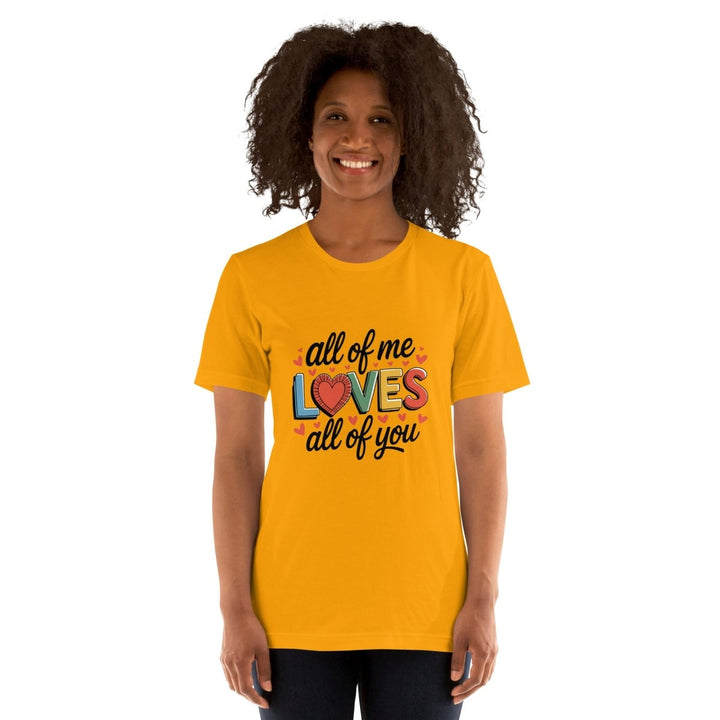 All of Me Loves Graphic Tee - Black Heather - XS - ArtyKoala