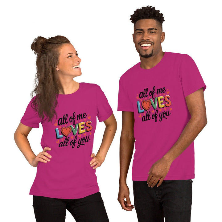 All of Me Loves Graphic Tee - Pink - S - ArtyKoala