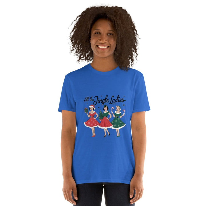 All The Jingle Ladies Graphic Tee - Royal - S - ArtyKoala