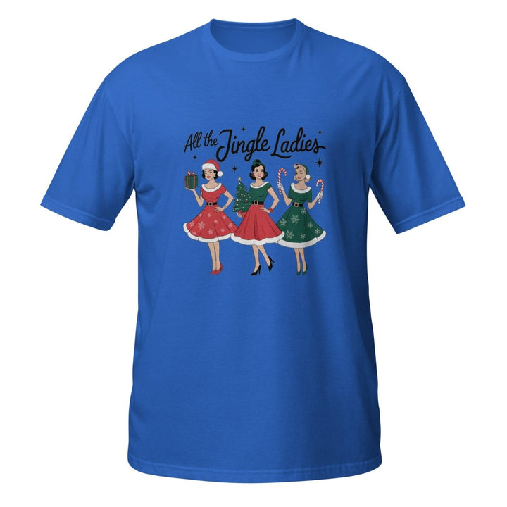 All The Jingle Ladies Graphic Tee - Royal - S - ArtyKoala