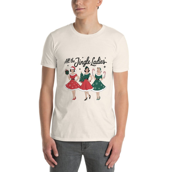All The Jingle Ladies Graphic Tee - Natural - S - ArtyKoala