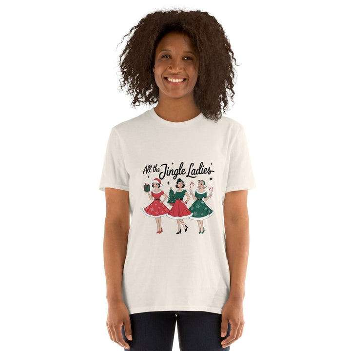 All The Jingle Ladies Graphic Tee - Natural - S - ArtyKoala