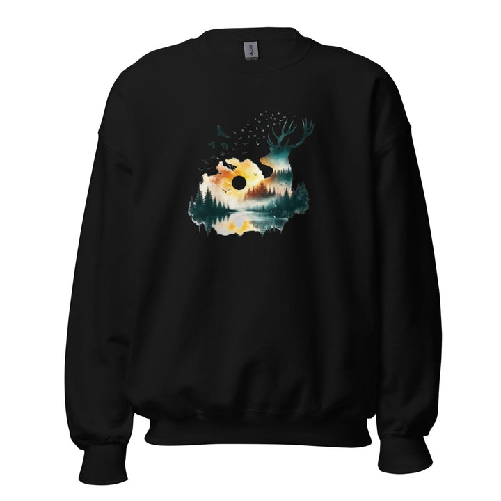 Amazing Nature Graphic Sweatshirt - Black - S - ArtyKoala
