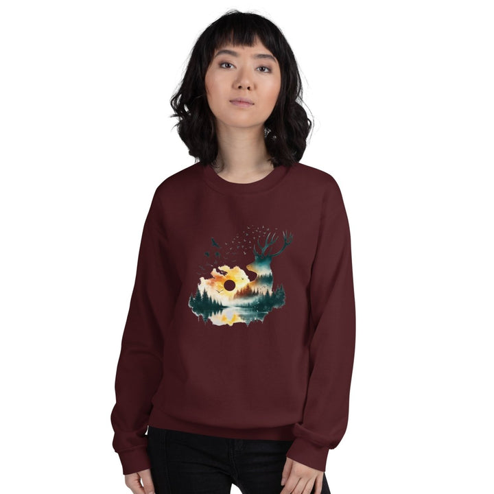 Amazing Nature Graphic Sweatshirt - Black - S - ArtyKoala