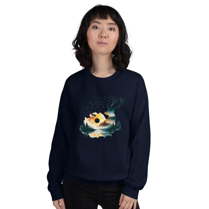 Amazing Nature Graphic Sweatshirt - Black - S - ArtyKoala