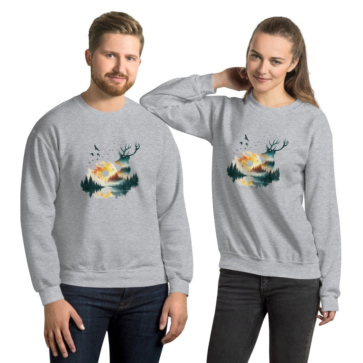 Amazing Nature Graphic Sweatshirt - Sport Grey - S - ArtyKoala
