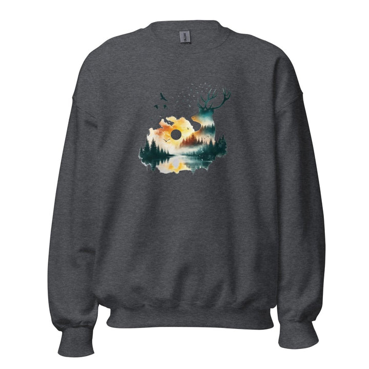 Amazing Nature Graphic Sweatshirt - Forest Green - S - ArtyKoala