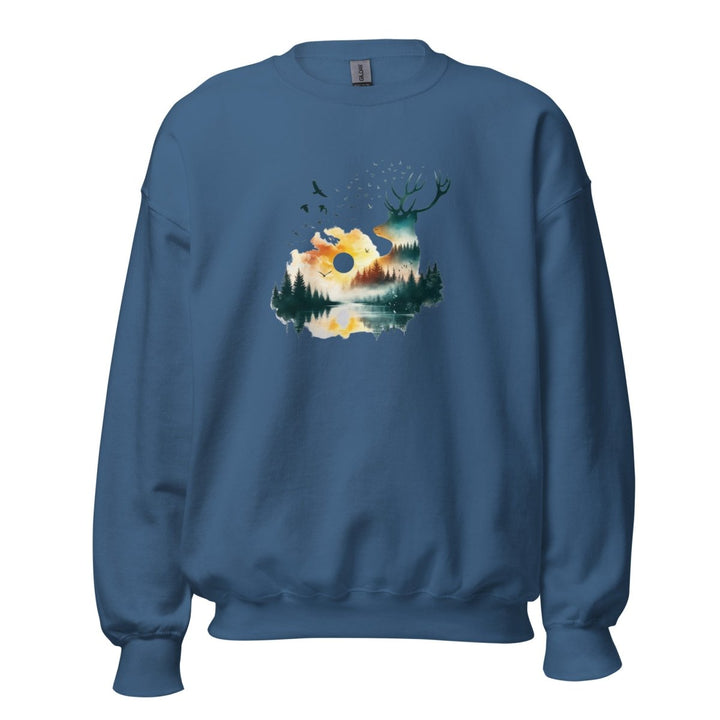 Amazing Nature Graphic Sweatshirt - Royal - S - ArtyKoala