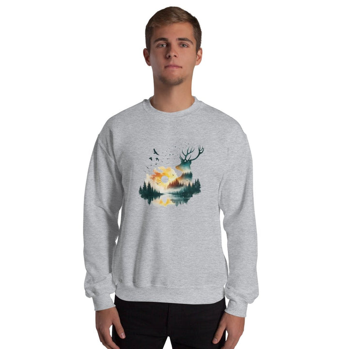 Amazing Nature Graphic Sweatshirt - Sport Grey - S - ArtyKoala