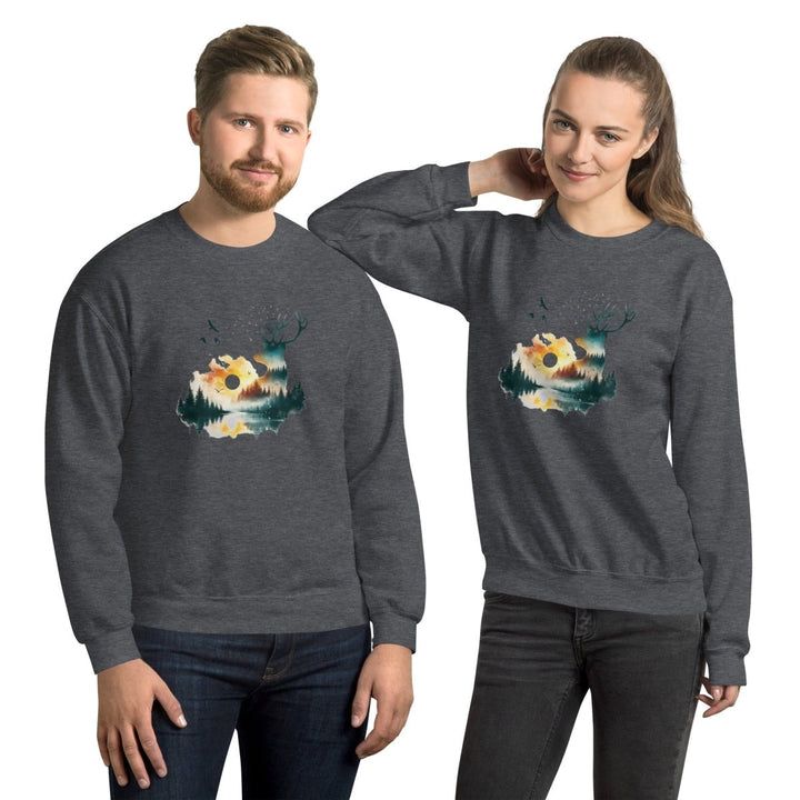 Amazing Nature Graphic Sweatshirt - Forest Green - S - ArtyKoala