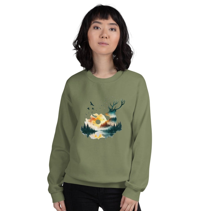 Amazing Nature Graphic Sweatshirt - Black - S - ArtyKoala