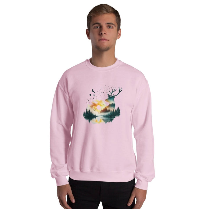 Amazing Nature Graphic Sweatshirt - Light Pink - S - ArtyKoala