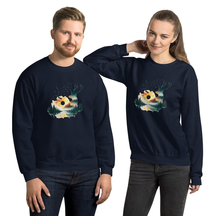 Amazing Nature Graphic Sweatshirt - Black - S - ArtyKoala